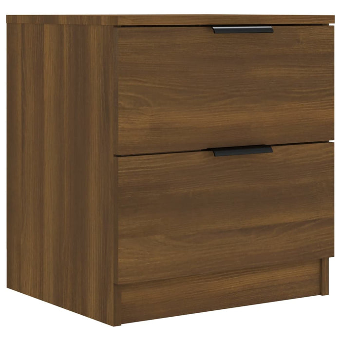 Noptiere de perete, 2 buc., stejar maro, lemn prelucrat WALTI
