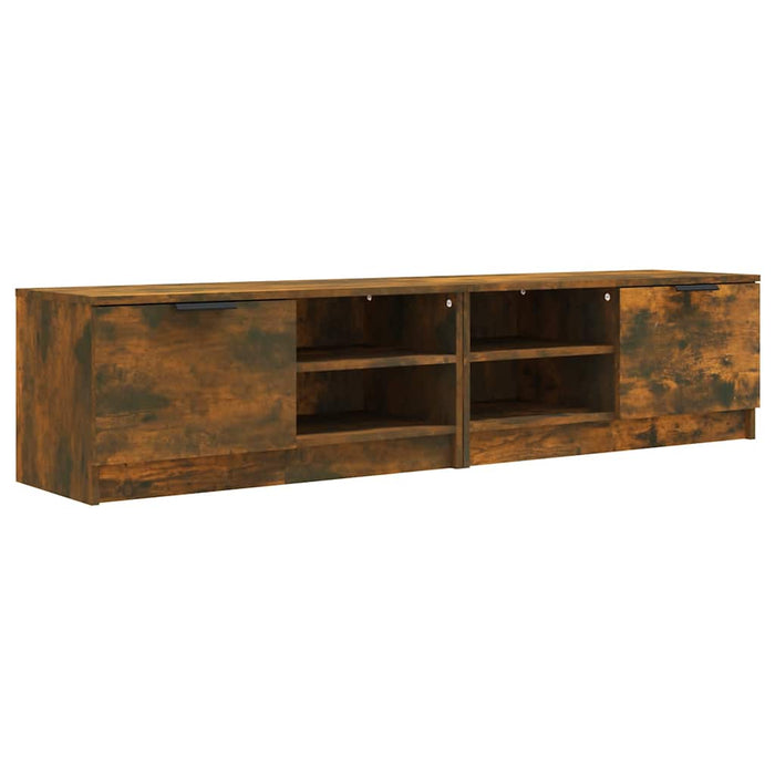 Comodă TV, 2 buc.,stejar fumuriu, 80x35x36,5 cm, lemn prelucrat - WALTI WALTI