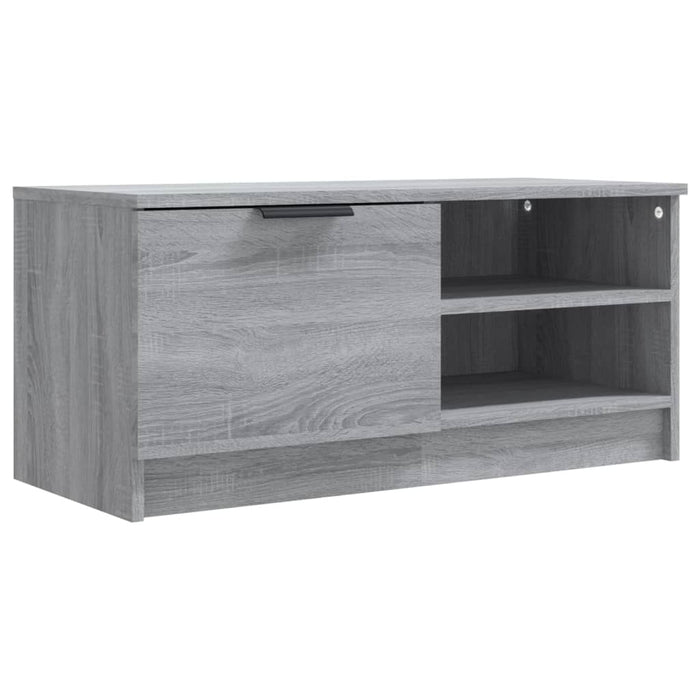 Comodă TV, gri sonoma, 80x35x36,5 cm, lemn prelucrat - WALTI WALTI
