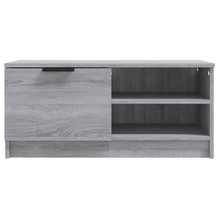 Comodă TV, gri sonoma, 80x35x36,5 cm, lemn prelucrat - WALTI WALTI