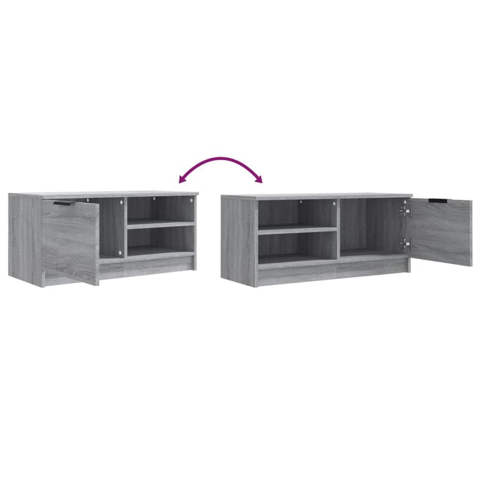 Comodă TV, 2 buc., Sonoma gri, 80x35x36,5 cm, lemn prelucrat - WALTI WALTI