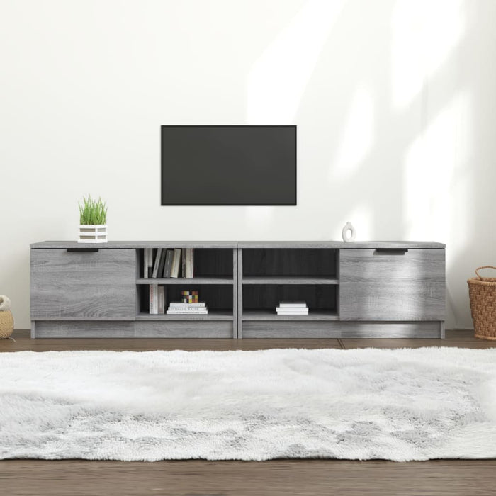 Comodă TV, 2 buc., Sonoma gri, 80x35x36,5 cm, lemn prelucrat - WALTI WALTI