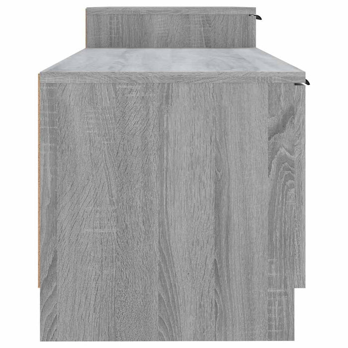 Comodă TV, sonoma gri, 158,5x36x45 cm, lemn prelucrat WALTI