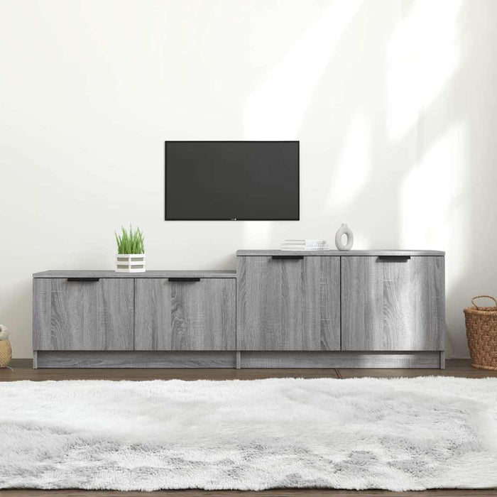 Comodă TV, sonoma gri, 158,5x36x45 cm, lemn prelucrat WALTI
