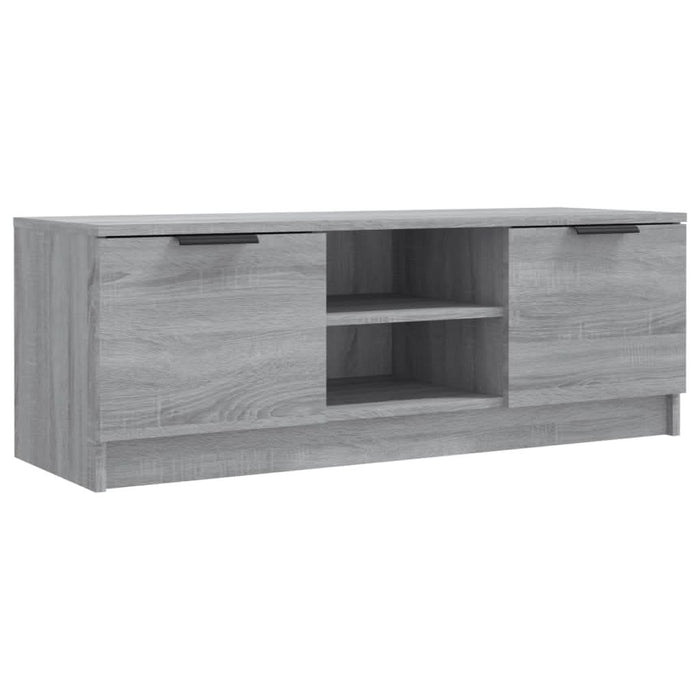 Comodă TV, gri sonoma, 102x35x36,5 cm, lemn prelucrat - WALTI WALTI