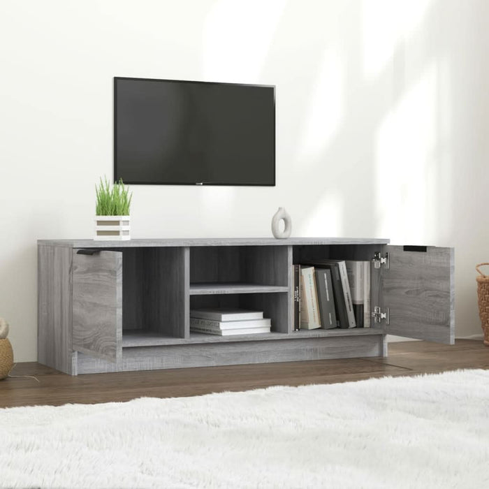 Comodă TV, gri sonoma, 102x35x36,5 cm, lemn prelucrat - WALTI WALTI