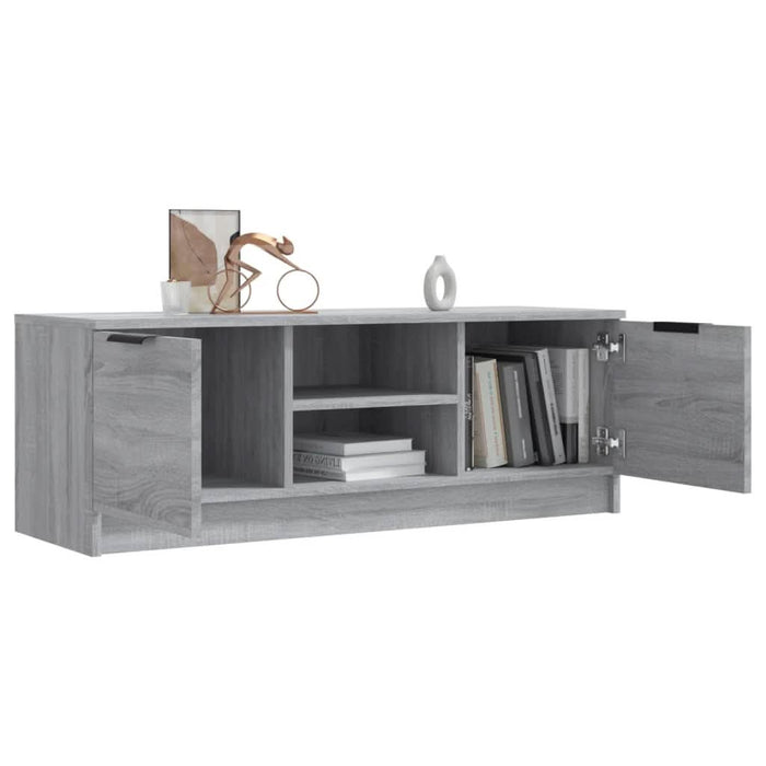 Comodă TV, gri sonoma, 102x35x36,5 cm, lemn prelucrat - WALTI WALTI