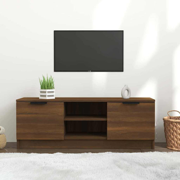 Comodă TV, stejar maro, 102x35x36,5 cm, lemn prelucrat WALTI