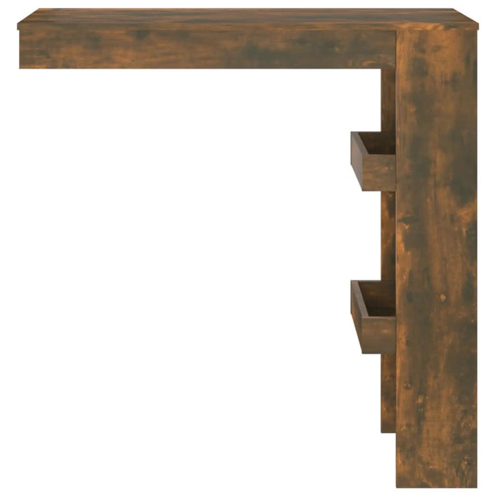 Masă bar de perete stejar fumuriu 102x45x103,5 cm lemn compozit - WALTI WALTI