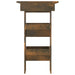Masă bar de perete stejar fumuriu 102x45x103,5 cm lemn compozit - WALTI WALTI