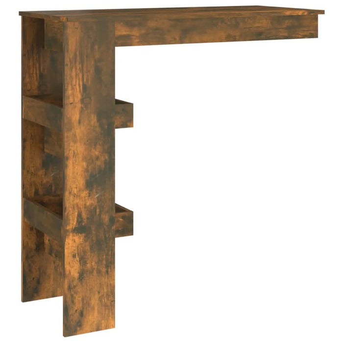 Masă bar de perete stejar fumuriu 102x45x103,5 cm lemn compozit - WALTI WALTI