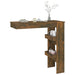 Masă bar de perete stejar fumuriu 102x45x103,5 cm lemn compozit - WALTI WALTI