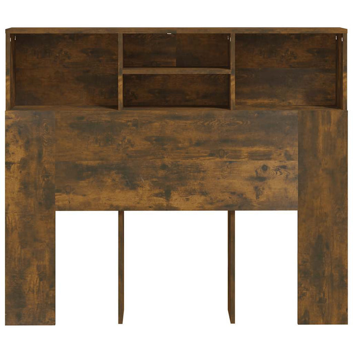 Tăblie de pat cu dulap, stejar fumuriu, 120x19x103,5 cm - WALTI WALTI