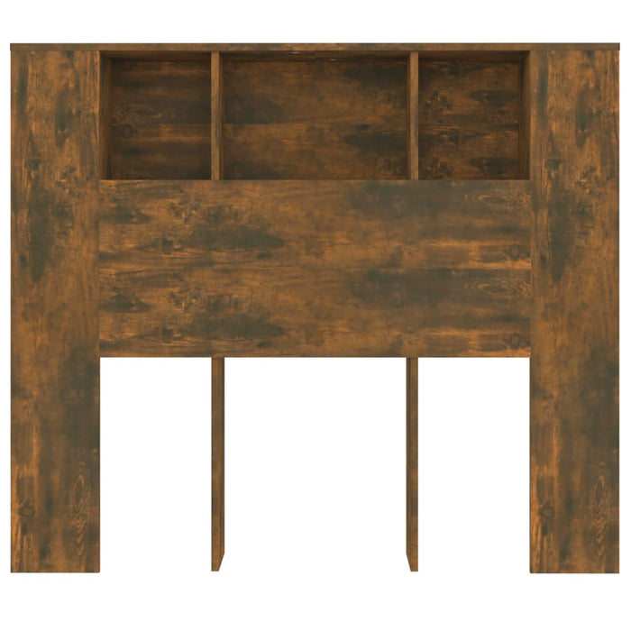 Tăblie de pat cu dulap, stejar fumuriu, 120x18,5x102,5 cm - WALTI WALTI