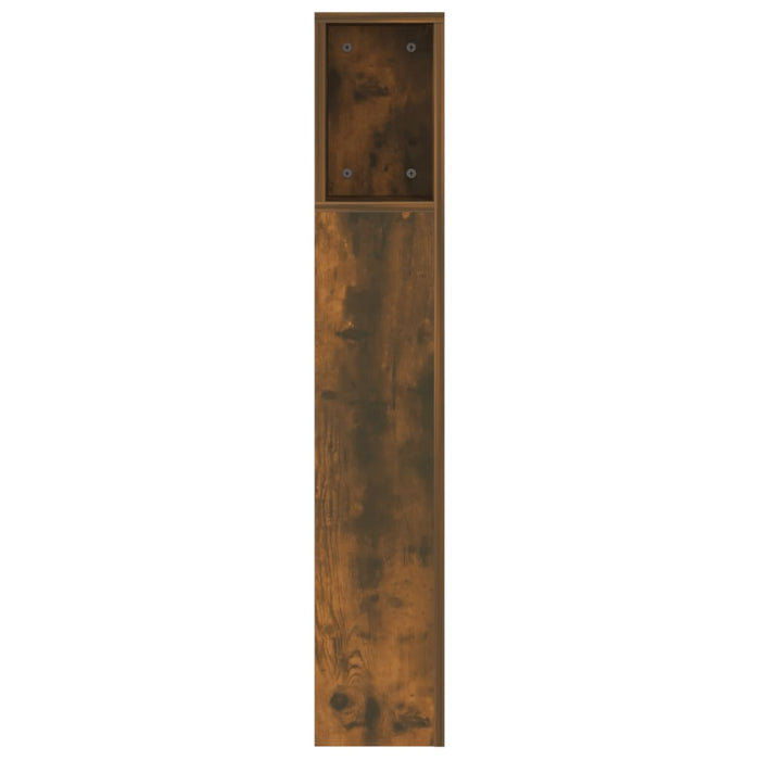 Tăblie de pat cu dulap, stejar afumat, 160x18,5x104,5 cm - WALTI WALTI