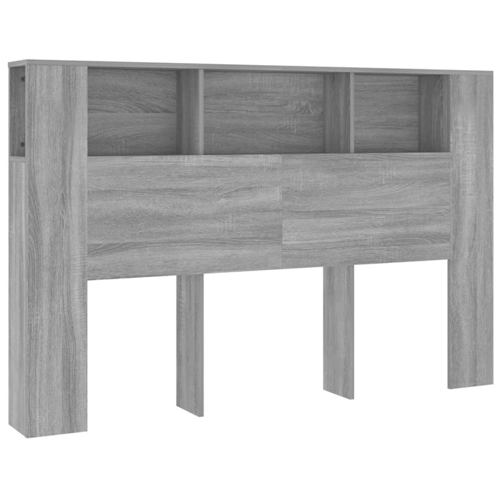 Tăblie de pat cu dulap, gri sonoma, 160x18,5x104,5 cm - WALTI WALTI
