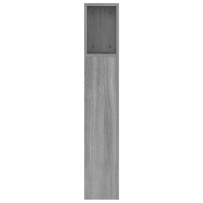Tăblie de pat cu dulap, gri sonoma, 160x18,5x104,5 cm - WALTI WALTI