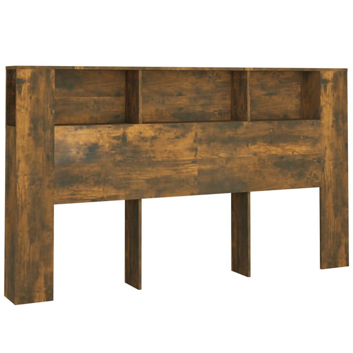 Tăblie de pat cu dulap, stejar fumuriu, 180x18,5x104,5 cm - WALTI WALTI