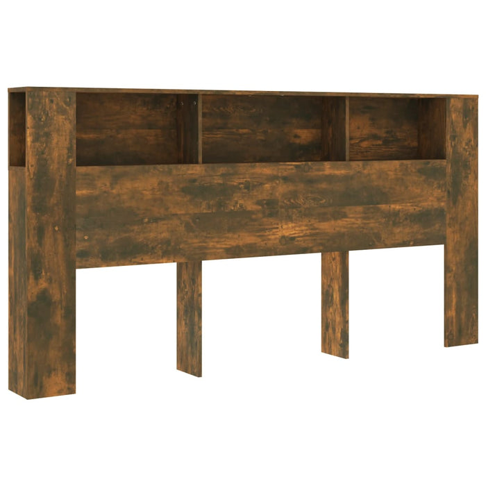Tăblie de pat cu dulap, stejar fumuriu, 200x18,5x104,5 cm - WALTI WALTI