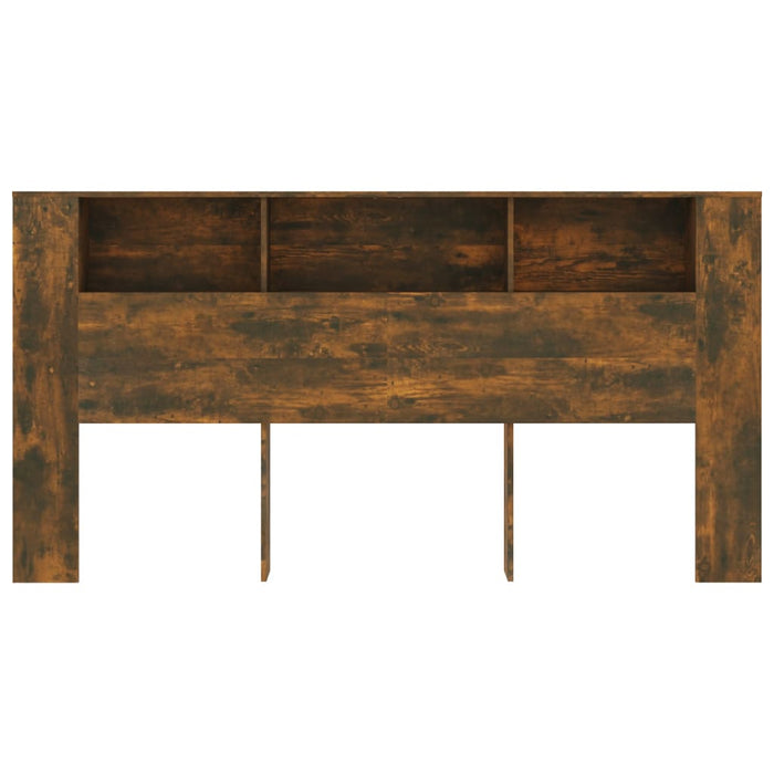 Tăblie de pat cu dulap, stejar fumuriu, 200x18,5x104,5 cm - WALTI WALTI