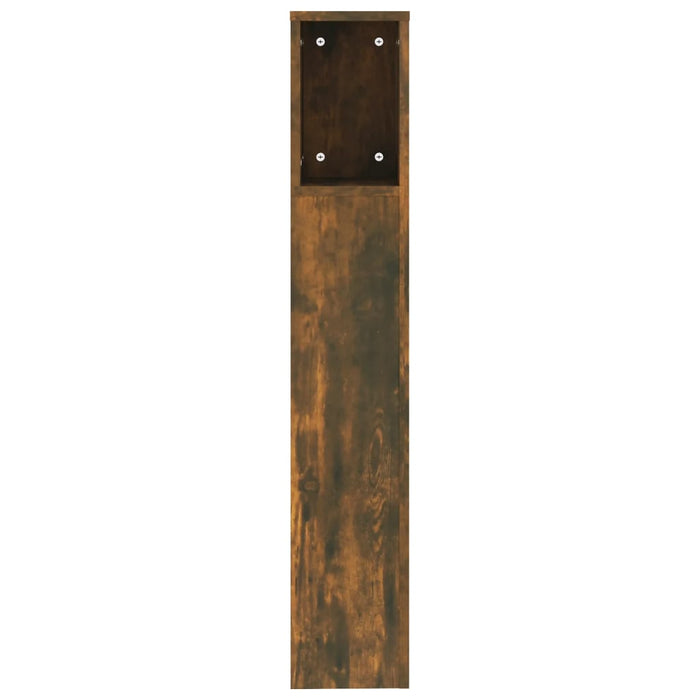 Tăblie de pat cu dulap, stejar fumuriu, 200x18,5x104,5 cm - WALTI WALTI
