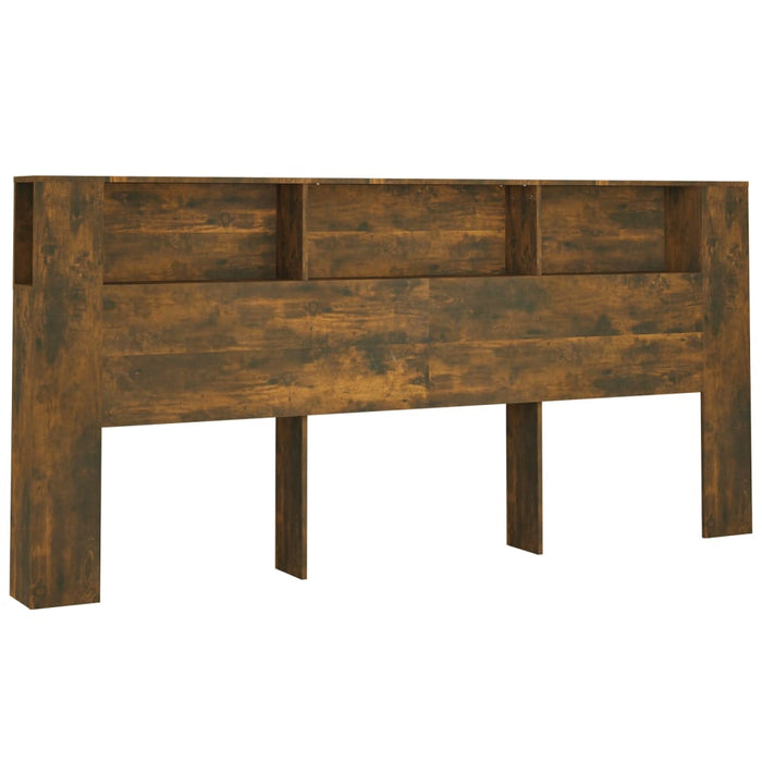 Tăblie de pat cu dulap, stejar fumuriu, 220x18,5x104,5 cm - WALTI WALTI