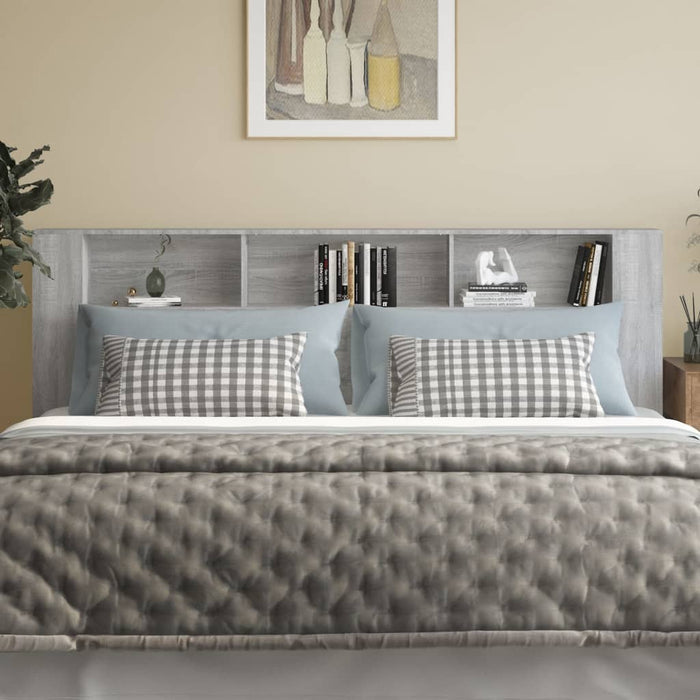 Tăblie de pat cu dulap, gri sonoma, 220x18,5x104,5 cm - WALTI WALTI