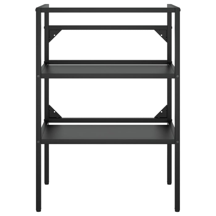 Cadru lavoar baie cu chiuvetă încorporată, negru, fier - WALTI WALTI