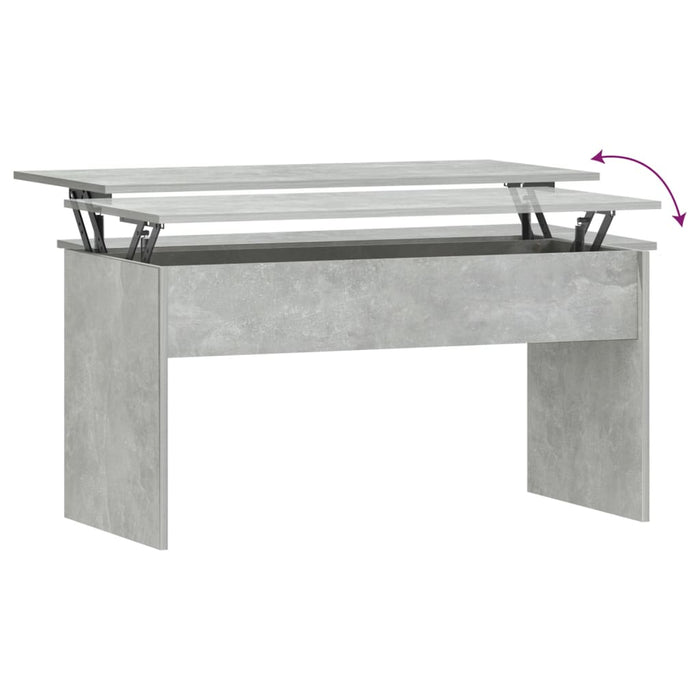 Măsuță de cafea, gri beton, 102x50,5x52,5 cm, lemn prelucrat - WALTI WALTI