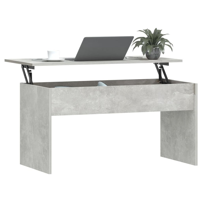 Măsuță de cafea, gri beton, 102x50,5x52,5 cm, lemn prelucrat - WALTI WALTI