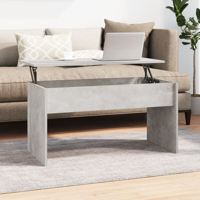 Măsuță de cafea, gri beton, 102x50,5x52,5 cm, lemn prelucrat - WALTI WALTI