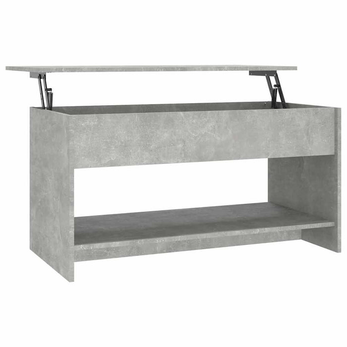 Măsuță de cafea, gri beton, 102x50x52,5 cm, lemn prelucrat - WALTI WALTI