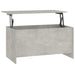 Măsuță de cafea, gri beton, 102x55,5x52,5 cm, lemn prelucrat - WALTI WALTI
