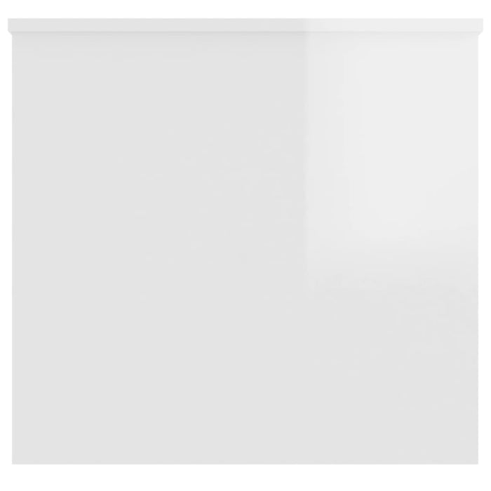 Măsuță de cafea alb extralucios 102x55,5x52,5 cm lemn prelucrat WALTI