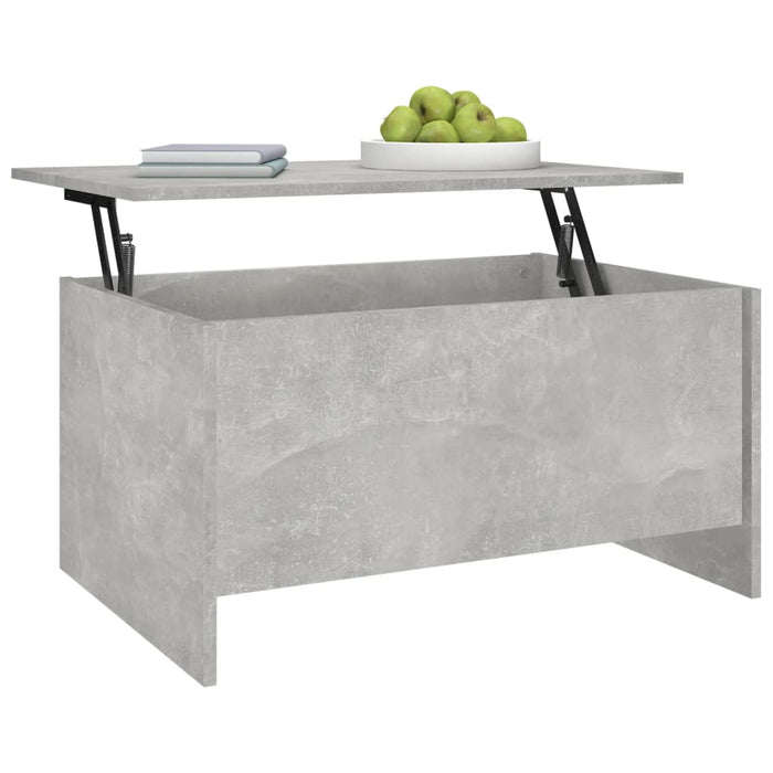 Măsuță de cafea, gri beton, 80x55,5x41,5 cm, lemn prelucrat - WALTI WALTI
