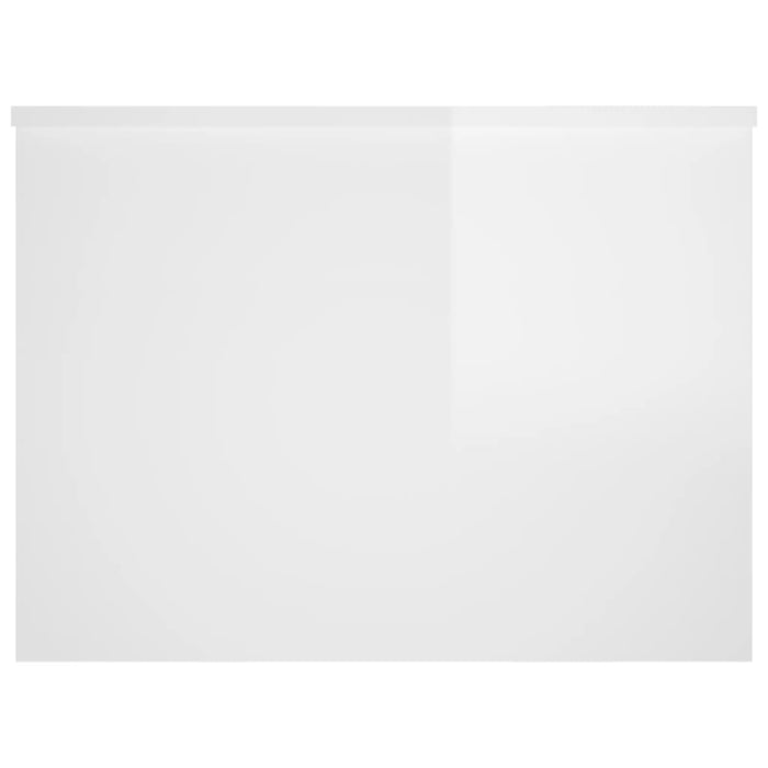 Măsuță de cafea alb extralucios 80x55,5x41,5 cm lemn prelucrat WALTI
