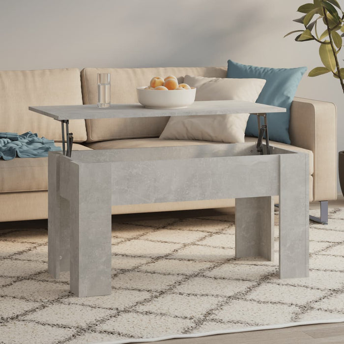 Măsuță de cafea, gri beton, 101x49x52 cm, lemn prelucrat - WALTI WALTI
