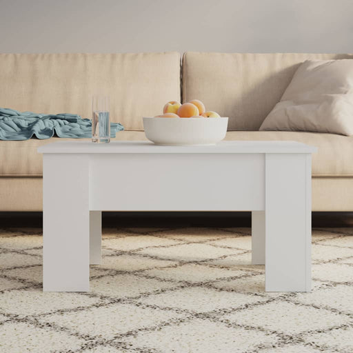 Măsuță de cafea, alb, 79x49x41 cm, lemn prelucrat - WALTI WALTI
