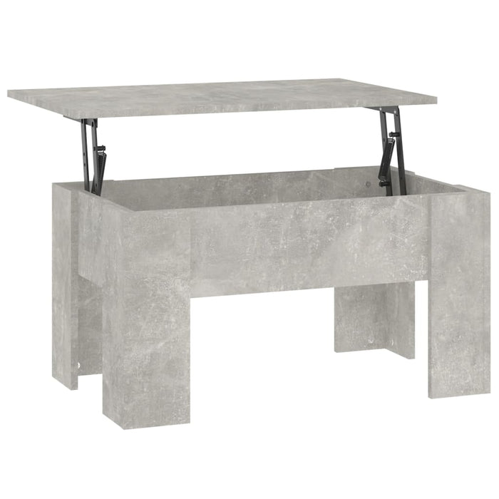 Măsuță de cafea, gri beton, 79x49x41 cm, lemn prelucrat - WALTI WALTI
