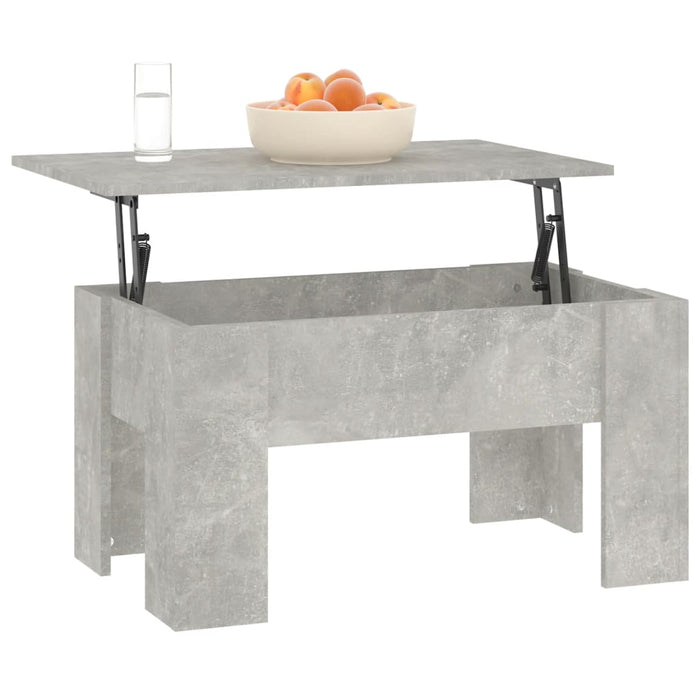 Măsuță de cafea, gri beton, 79x49x41 cm, lemn prelucrat - WALTI WALTI