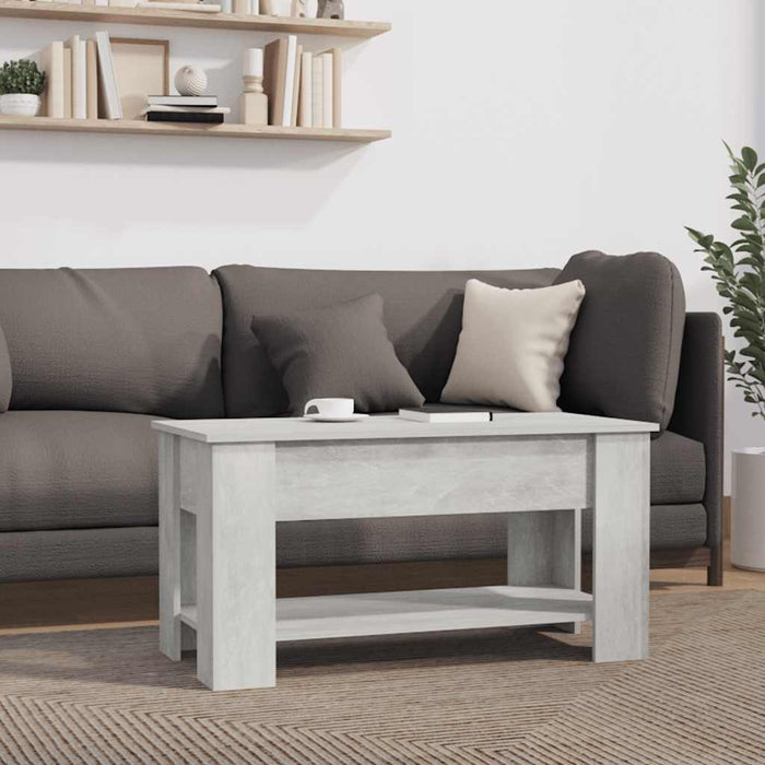 Măsuță de cafea, gri beton, 101x49x52 cm, lemn prelucrat - WALTI WALTI