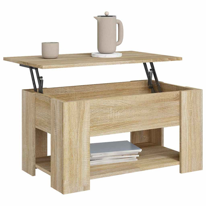 Măsuță de cafea, stejar sonoma, 79x49x41 cm, lemn prelucrat - WALTI WALTI