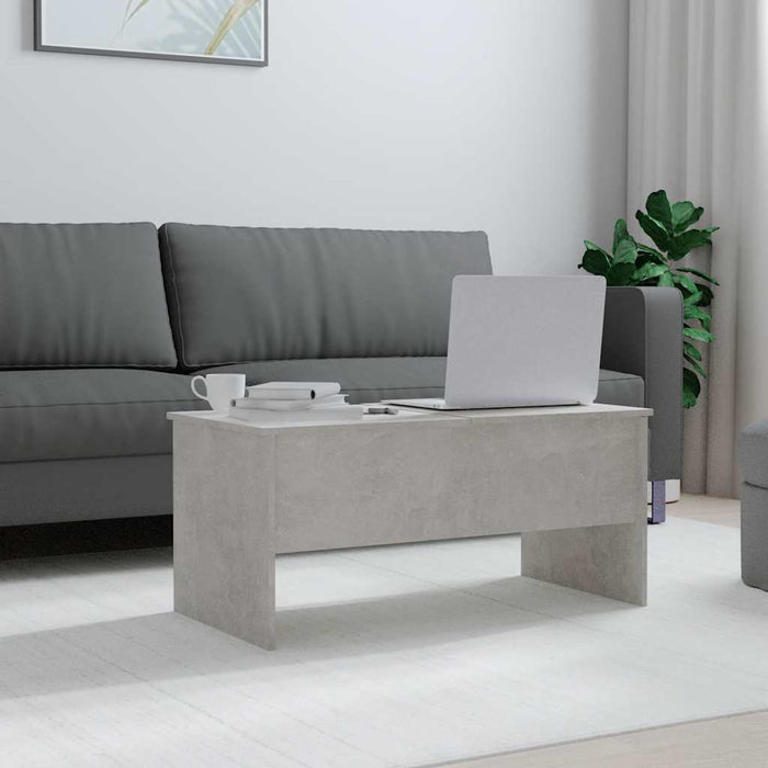 Măsuță de cafea, gri beton, 102x50,5x46,5 cm, lemn prelucrat - WALTI WALTI