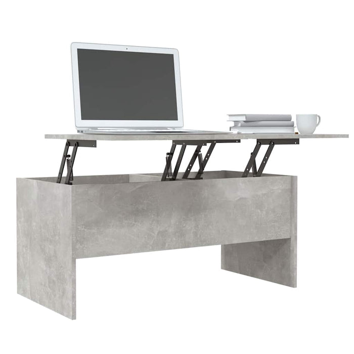 Măsuță de cafea, gri beton, 102x50,5x46,5 cm, lemn prelucrat - WALTI WALTI