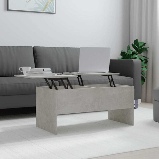 Măsuță de cafea, gri beton, 102x50,5x46,5 cm, lemn prelucrat - WALTI WALTI