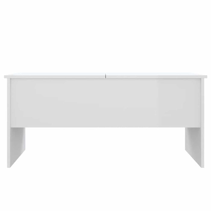 Măsuță de cafea alb extralucios 102x50,5x46,5 cm lemn prelucrat WALTI