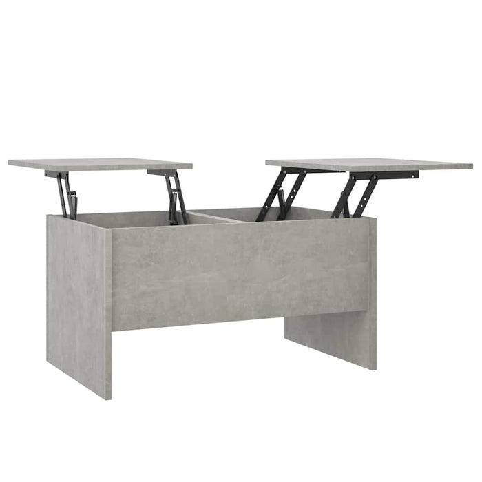 Măsuță de cafea, gri beton, 80x50x42,5 cm, lemn prelucrat - WALTI WALTI