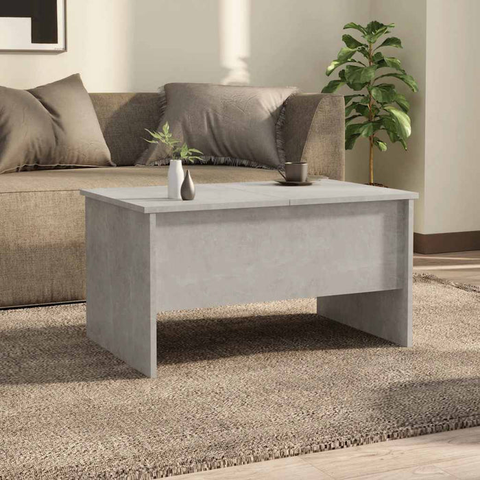 Măsuță de cafea, gri beton, 80x50x42,5 cm, lemn prelucrat - WALTI WALTI
