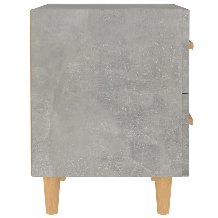 Noptiere, 2 buc., gri beton, 40x35x47,5 cm WALTI