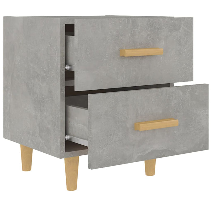Noptiere, 2 buc., gri beton, 40x35x47,5 cm WALTI